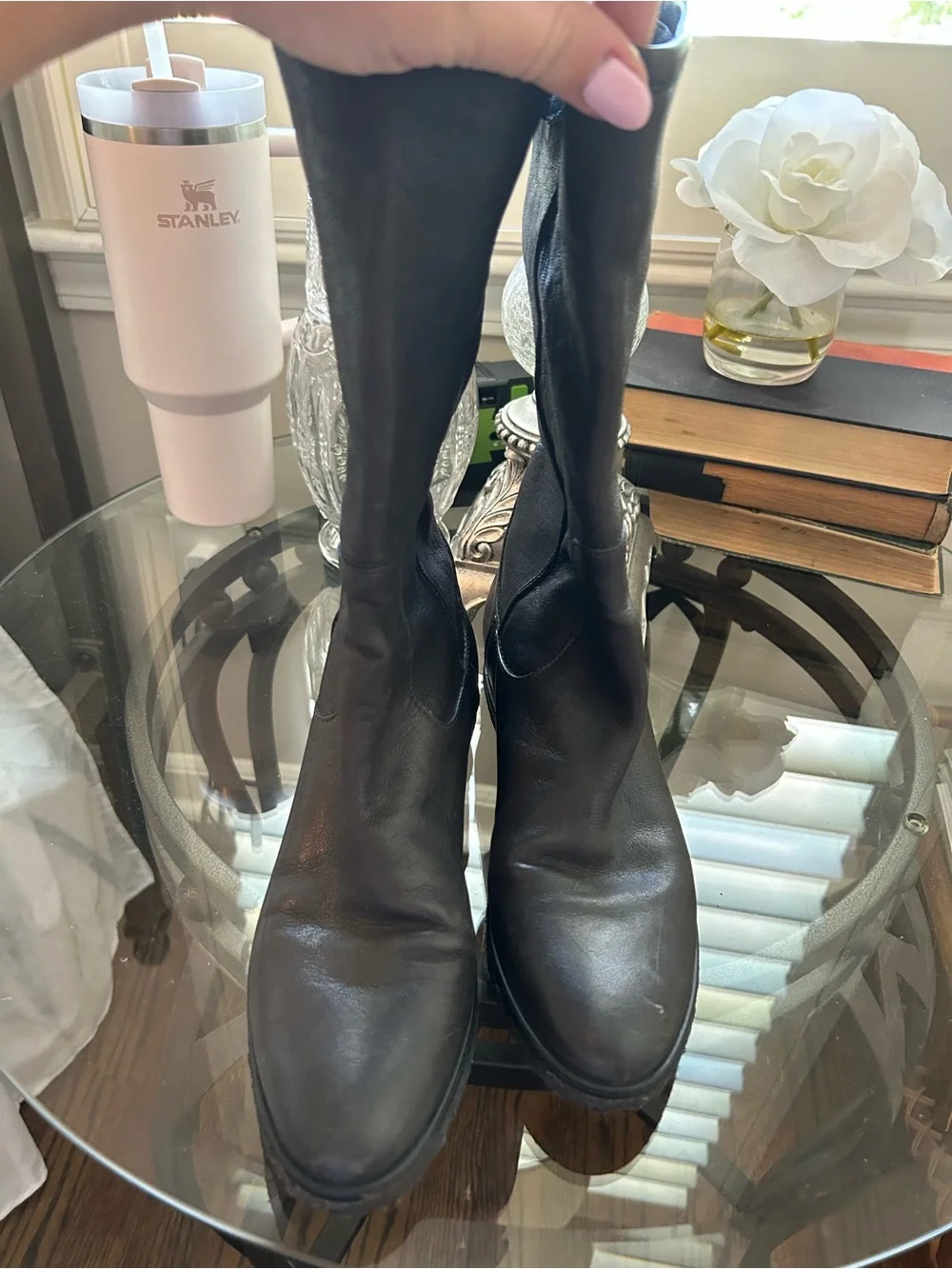 Stuart Weitzman Women’s mid calf leather boot